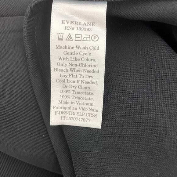 Everlane Black Cross Back Slip Dress - Picture 6 of 6